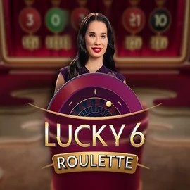 Lucky 6 Roulette slot logo by Pragmatic Play at Nyxbets Casino