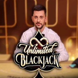 Unlimited Blackjack slot logo by Ezugi at Nyxbets Casino